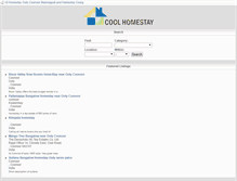 Tablet Screenshot of coolhomestay.com